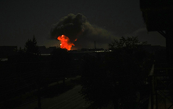 На промышленном складе во Львове произошел пожар