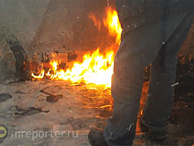 «Ремонт по-калининградски»: Строители во время работ устроили костер на балконе жилого дома