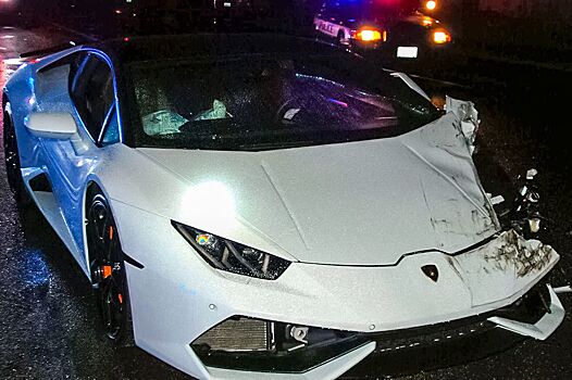 "Мажор" вдребезги разбил Lamborghini, уходя от полиции