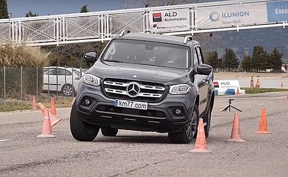 Пикап Mercedes-Benz X-Класса прошёл "лосиный" тест. Видео