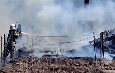 Пожар в забайкальском СНТ «Разведчик недр» локализован