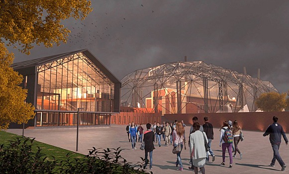 Архитекторы предложили накрыть стеклянным куполом здание ТЭЦ-1 в Новосибирске