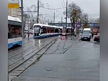 Трамваи задерживаются в районе проезда Энтузиастов
