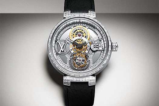 Louis Vuitton выложил бриллиантами платиновые часы