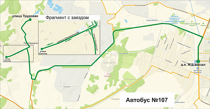 107-ой автобус начнет ездить по другому пути в Кемерове