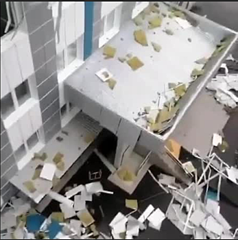 Мощный ураган повредил госпиталь для больных COVID – 19 в Прохладном