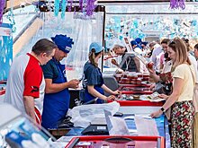 Специализированный рынок открылся на фестивале "Рыбная неделя в Москве"