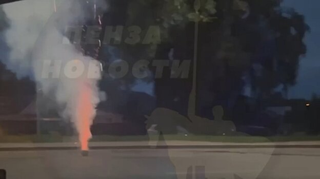 Пензенец устроил фейерверк на проезжей части в Терновке
