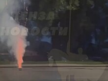 Пензенец устроил фейерверк на проезжей части в Терновке