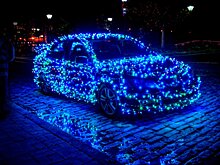 Можно ли украшать авто гирляндой и прочими новогодними атрибутами