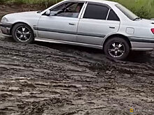Дорогу к авиазаводу в Улан-Удэ развезло после ливня