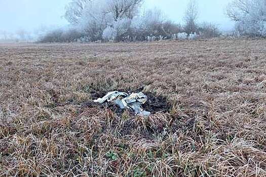 Обломки сбитого беспилотника упали на территорию предприятия в Рязанской области