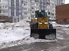 В Калининграде жильцы нового ЖК ополчились на ленивого дворника, который закидал газоны наледью и грязью после снегопадов