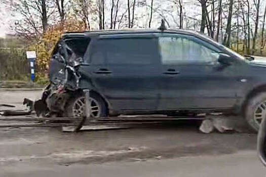 В Подмосковье попали на видео последствия массовой аварии с грузовиками