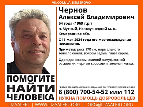 Мужчина в камуфляжном костюме пропал в Кузбассе несколько дней назад