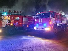Открытое горение в торговых павильонах в подмосковном Одинцове ликвидировано