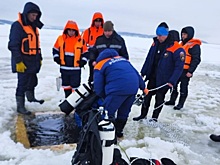 В Марий Эл автомобиль с тремя людьми внутри провалился под лед