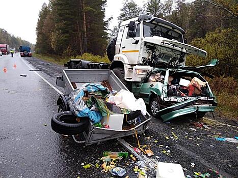 «КамАЗ» раздавил «Ладу». Семейная пара из Нижегородской области погибла в страшном ДТП под Челябинском