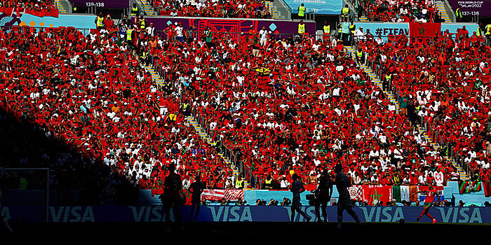Почти 60 тысяч зрителей посетили матч ЧМ-2022 между Марокко и Хорватией
