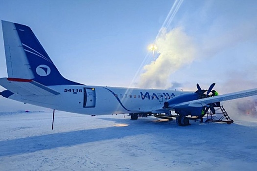 В Якутске испытывают морозами отечественный самолет Ил-114-300