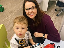 2-летний сын Екатерины Вуличенко впервые побывал в зоопарке