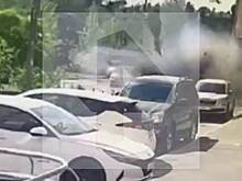 В Сети появились кадры с моментом взрыва автомобиля в Балашихе