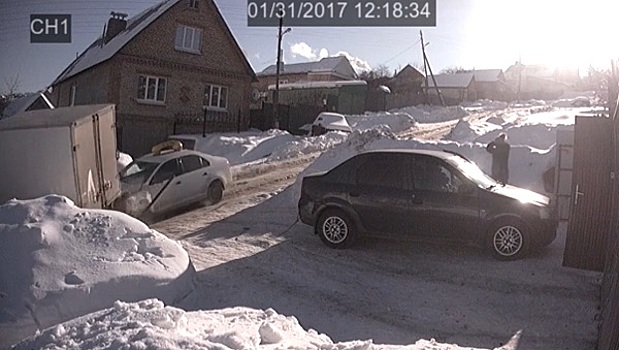 В Пензе такси протаранило «Газель». Видео