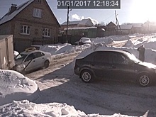 В Пензе такси протаранило «Газель». Видео