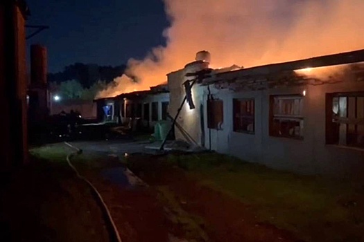 В Новой Москве сгорел крупный складской комплекс