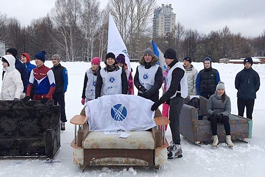 Уральские энергетики прошли "Забег на диванах"