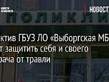 Коллектив ГБУЗ ЛО «Выборгская МБ» просит защитить себя и своего главврача от травли