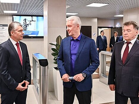 Собянин осмотрел новое здание для 10 участков мировых судей в Ново-Переделкине