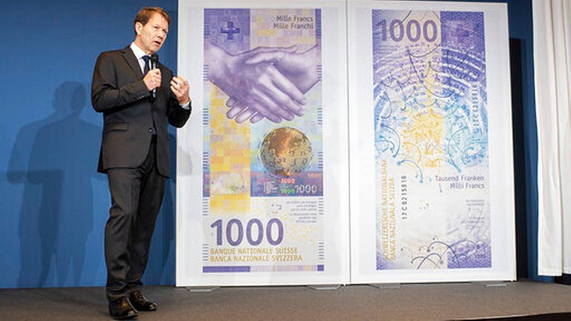 Швейцария выпустит самую дорогую банкноту Европы