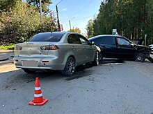 В Вятскополянском районе пьяный водитель на «Митсубиси» въехал в «Ладу»