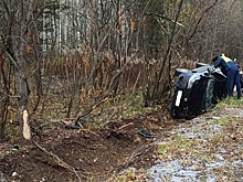 Автоинспекторы Верхней Пышмы нашли перевернутую иномарку со спящей женщиной