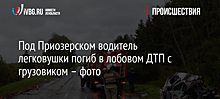 Под Приозерском водитель легковушки погиб в лобовом ДТП с грузовиком – фото