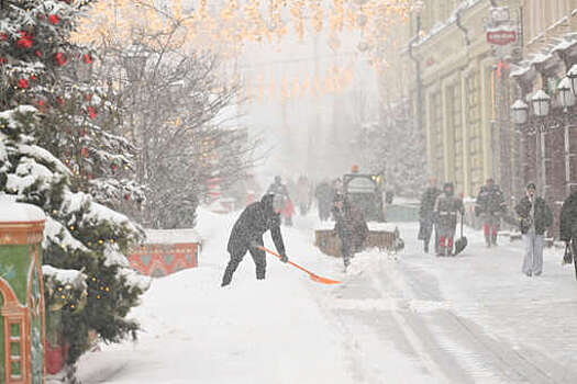Циклон "Валли" принес рекордный снегопад в Москву