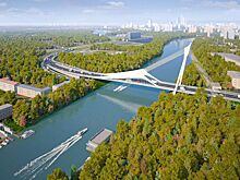 Готовность моста-паруса в районе Новозаводской улицы превышает 15 процентов