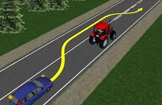Обгон тихоходного ТС: детали и ПДД