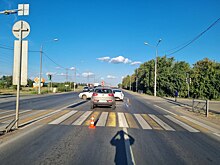 В Оренбургском районе на трассе «Оренбург – Беляевка» столкнулись три автомобиля
