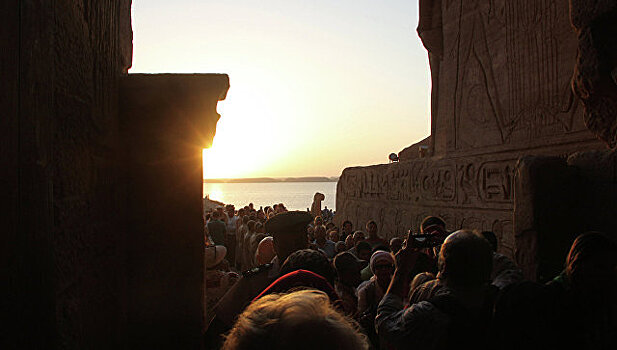 Туристы в Египте наблюдали редкое явление