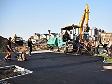 К асфальтированию подготовлен участок улицы Возрождения в мкр Охмыльцево, который строится в рамках нацпроекта