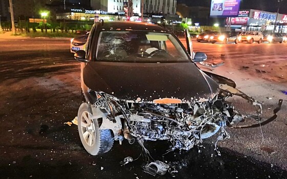 В аварии с двумя иномарками на Солотчинском шоссе пострадали пять человек