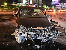 В аварии с двумя иномарками на Солотчинском шоссе пострадали пять человек