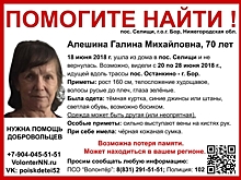 70-летнюю Галину Алешину ищут в Нижегородской области