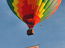 Воздушный шар с баннером «Спасибо врачам!» поднялся над Нижним Новгородом