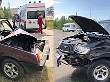 В Надыме пьяный водитель автомобиля «ВАЗ» протаранил «УАЗ Патриот»