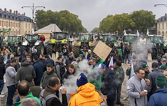 Французские фермеры закидали навозом административные здания