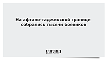 На афгано-таджикской границе собрались тысячи боевиков