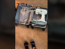 Стюардесса положила одну вещь в ручную кладь и насмешила Сеть